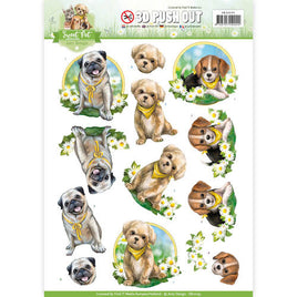 3D Push Out - Amy Design _ Sweet Pet Dogs