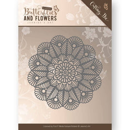 Jeanine's Art - Butterflies and Flowers- Classic Doily