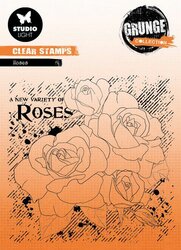 Studio Light - Clear Stamp - Grunge Collection - Roses - nr.401