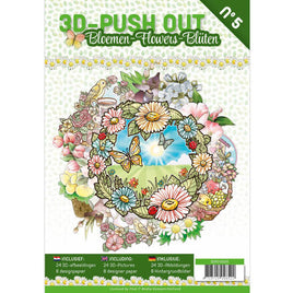 3D Push Out book No 5 - Flowers
