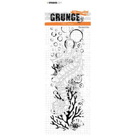 Studio Light - Clear Stamp- Grunge Collection - Seahorse
