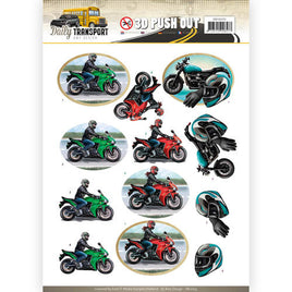 3D - Die Cut - Motor Cycling