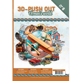 3D Push Out Book  No 8- A man's world