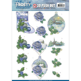 3D - Die Cut -Frosty Ornaments - Snowy