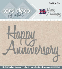 Card Deco Essentials  Die - "Happy Anniversary"