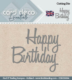 Card Deco Essentials - DIE -"Happy Birthday"