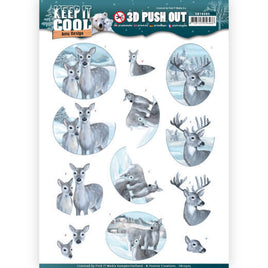 3D - Die Cut -Keep it Cool - Cool Deers