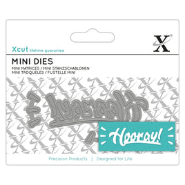 Docrafts - Xcut dies - Mini Sentiment Die(3 pcs  - Hooray