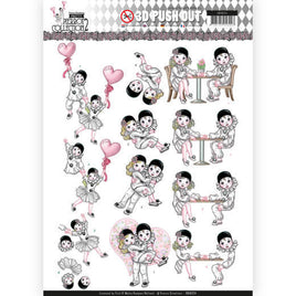 Yvonne Creations-3D Push out Party Pierrot 2-Love is in the Air