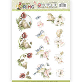 3D - Die Cuts - Happy Spring - Happy Birds