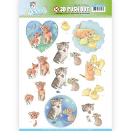3D Push Out - Jeaninne's - Young animals Kittens