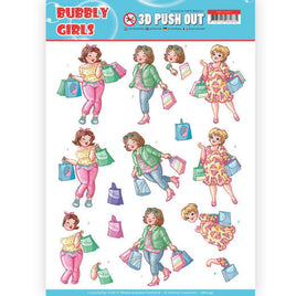 3D - Die Cut - Bubbly Girls - Mothers day