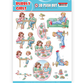 3D - Die Cut - Bubbly Girls - Me Time