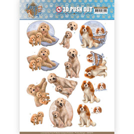 3D Push Out - DOG'S LIFE - Dog Mommy