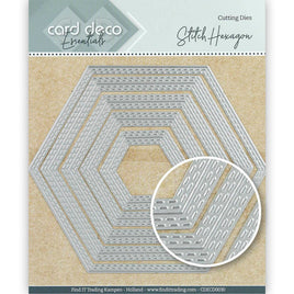 Card Deco Essentials - Cutting Dies -Stitch Hexagon