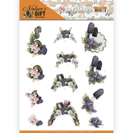 3D - Die Cut - Nature's Gift - Purple Gift