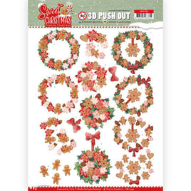 3D -Push Out - SWEET CHRISTMAAS - Sweet Wreaths