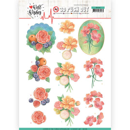 3D - Die Cut - Push Out- Jeaninne's - A Bunch of Flowers