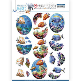 3D - Die Cut - Amy Design - Underwater World -Salt Water Fish