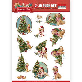 3D - Die Cut - Amy Design - Christmas Pets, Christmas Tree