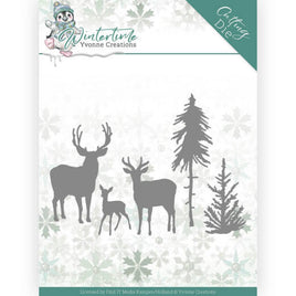 Yvonne Creations - Dies - Yvonne Creations - Winter Time - Deer in the Forest