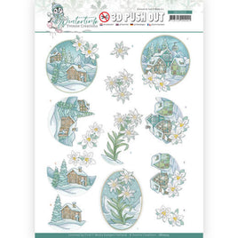 3D - Die Cut - Winter Time-Edelweiss