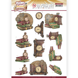 3D - Die Cut - Yvonne Creations - Good old day's - Clock