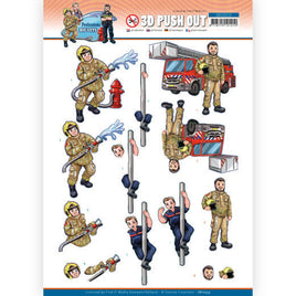3D - Die Cut - Big Guys Professions - Fire department