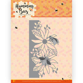 Jeanine's Art - Humming Bees - Flower Border
