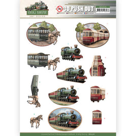 3D - Die Cut - Amy Design - Vintage Transport - Train