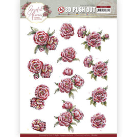3D - Die Cut - Yvonne Creations - Graceful Flowers Pink Roses