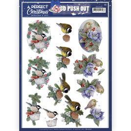 Push Out - Jeanine's Art - A Perfect Christmas - Christmas Birds