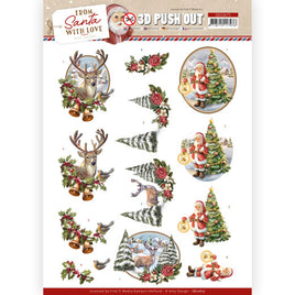 3D - Die Cut - Push Out - Amy Design  -  from Santa with Love- DEER