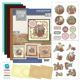 Stitch & Do On Colour -  Book No 19 A gift for Christmas NO 19