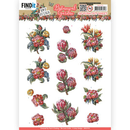 3D Push Out - Amy Design - Botanical Garden - Red Protea