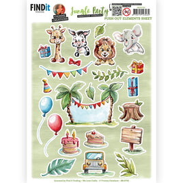 Die Cut - Yvonne Creations - Jungle Party -Small Elements - B