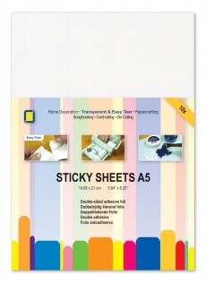 A5 Double Sided Sticky Sheets PKT 2 SHEETS