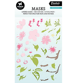 Studio Light - Mask/Stencil- Spring Flowers - Essentials No 173