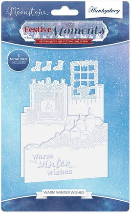 Hunkydory Moonstone Festive Moments Dies - Set The Scene - Warm Winter Wishes