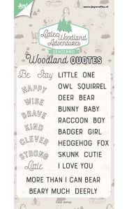 Joy Crafts - Clear Stamp - Woodland Quotes