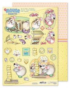 3D - Die Cut - Mouse Party - Choco Delicious + Potpourri sheet