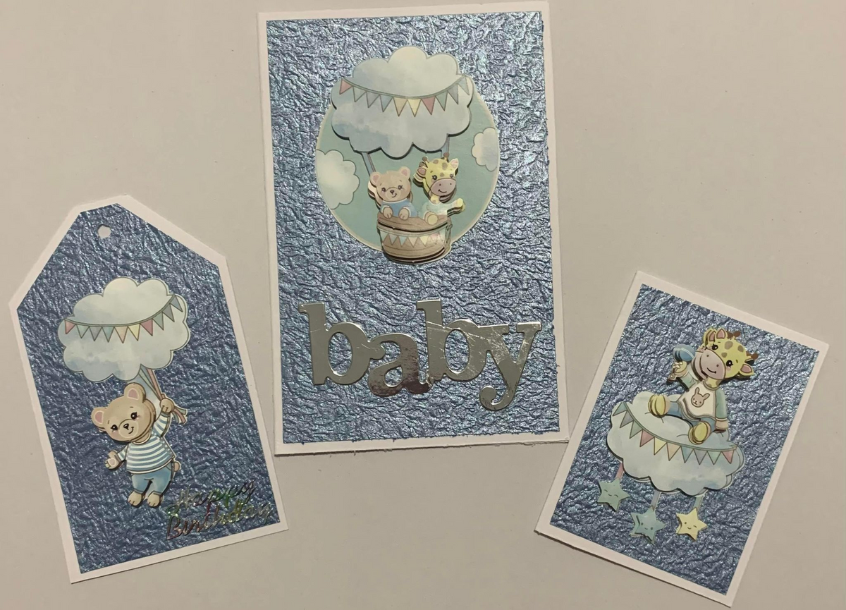 Craft Along Card Kit - Baby (set of 3 card kits)| Craftzone Australia