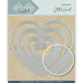 Card Deco Essentials - Stitch Heart