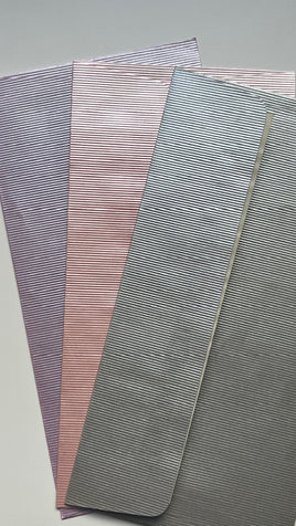 Slimline Envelope Embossed Metallic  - Ribbed - available in many colours