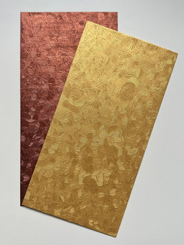Slimline Envelope Embossed Metallic - Floral