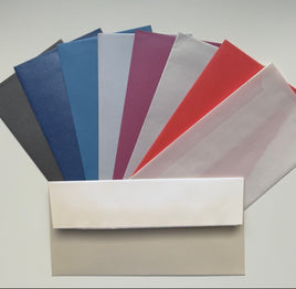 Slimline Envelope Metallic - available in many colours