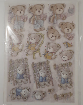 3D -Die Cut- Teddy Bears - Reading