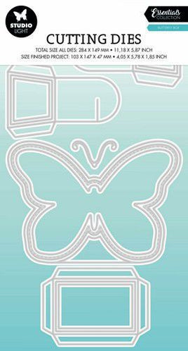 Studio Light - Cutting Dies -Butterfly Box - Essentials nr.499