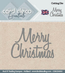 Card Deco Essentials - "Merry Christmas"