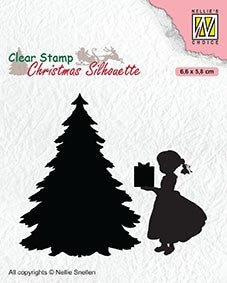 Nellie's Choice - Clear Stamps - Silhouette Thank you Santa